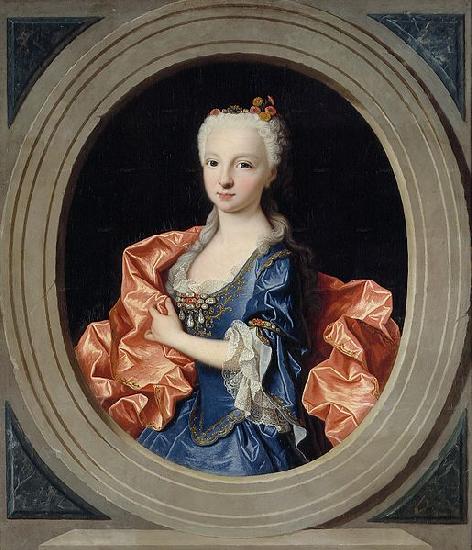 Jean-Franc Millet Retrato de la infanta Maria Teresa oil painting image